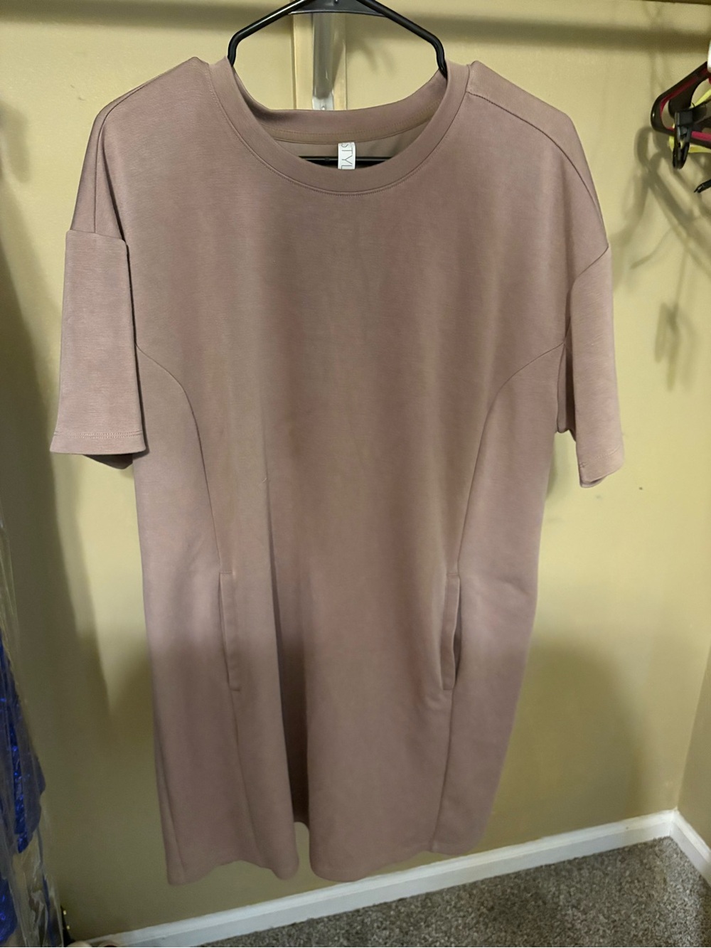 STYLUS Dusty Rose Crewneck Shift Top